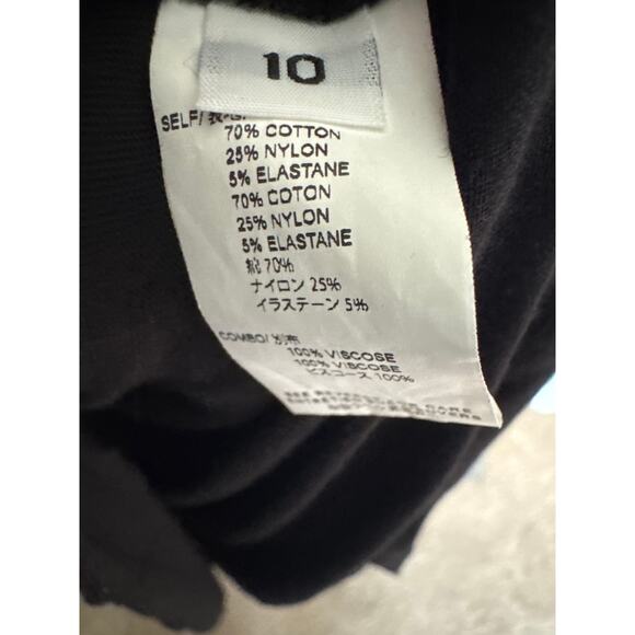 THAKOON black bandage short sleeved midi V neck dress 10 - Picture 13 of 16